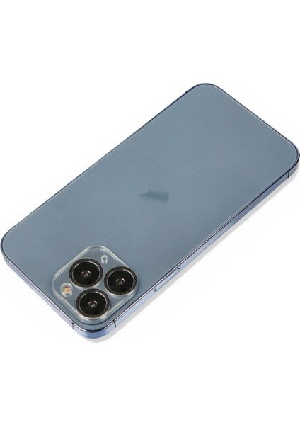 Bfs iPhone 11 Pro Max Shine Kamera Lens Koruma Cam - Siyah