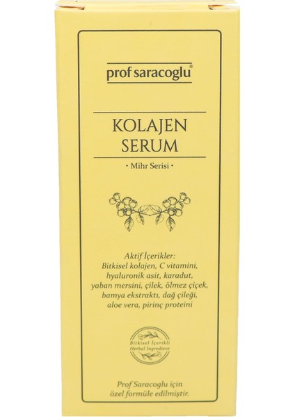 Prof Saracoglu Kolajen Serum Bitkisel Içerikli 30 ml