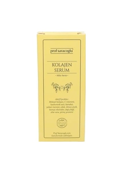 Prof Saracoglu Kolajen Serum Bitkisel Içerikli 30 ml fiyatları