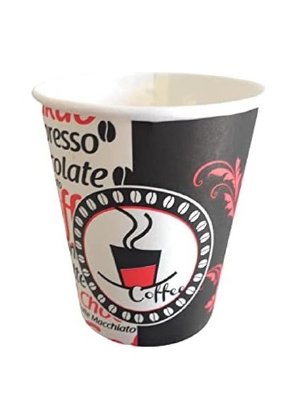 Cup - [ Aygün Cup ] 8 Oz Karton - 250 ml - 160 Adet Kaliteli Otomat Bardağı, Sızdırmaz (Kırmızı) fiyatları