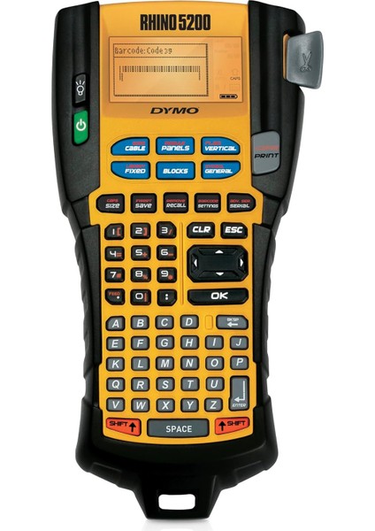 5200 Elde Taşınır Endüstriyel Etiketleme Makinesi - 6/9/12/19 mm Rhino Şeritlerle Uyumlu Kullanım