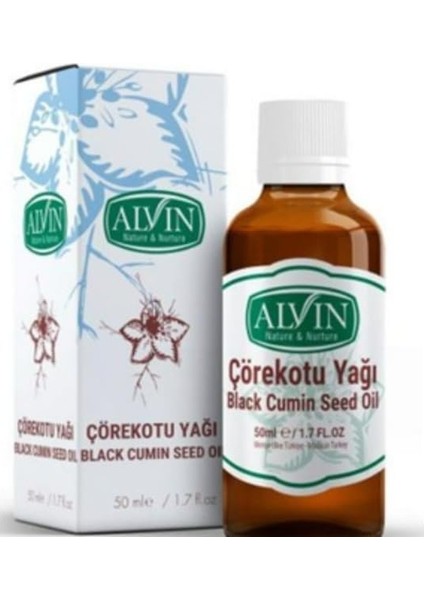 Alvin Çörekotu Yağı Çörek Otu Yağı, Soğuk Sıkım,yüzde Yüz Saf ve Doğal, 20 ml
