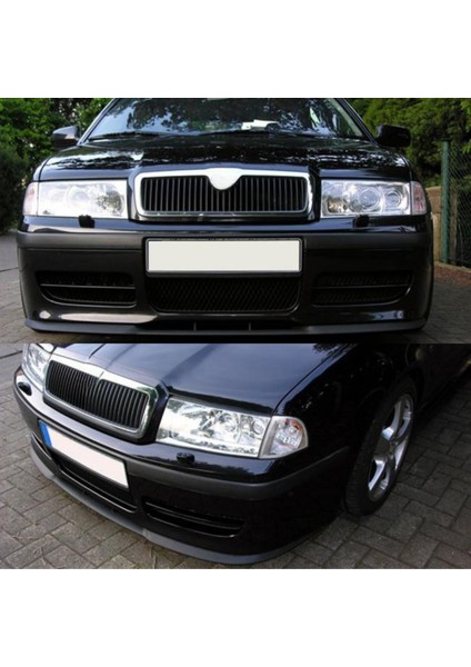 Skoda Octavia Mk1 Mk2 1u 1z Uyumlu Universal 3 Parça Cupra Kupra Ön Ek Tampon Dili Lip Esnek Karlık