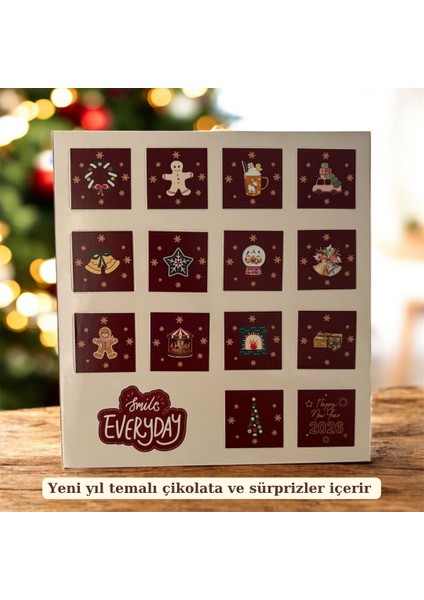 Yeni Yıl Sürpriz Çikolata Kutusu - Geri Sayım Kutusu
