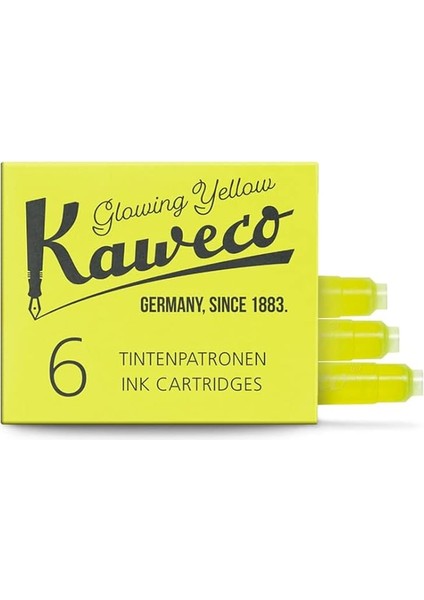 10001220 Dolmakalem Kartuş Neon Sarı 6'lı