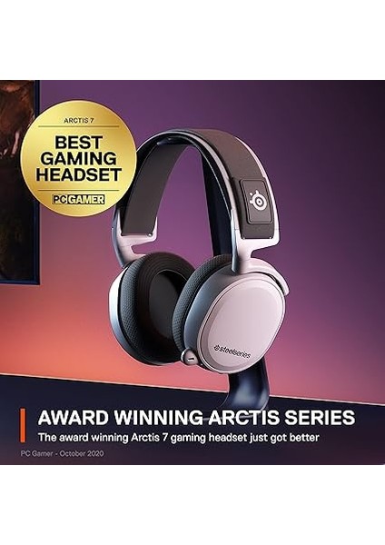 Arctis 7+ - Kablosuz Oyun Kulaklığı - Kayıpsız 2,4 Ghz Bağlantı - 30 Saat Pil Ömrü - Pc, Ps5, Ps4, Mac, Android ve Switch Için - Beyaz fiyatları