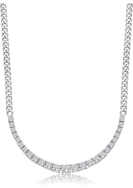 Yarım Tur Su Yolu Pırlanta Kolye - 2.03 Karat