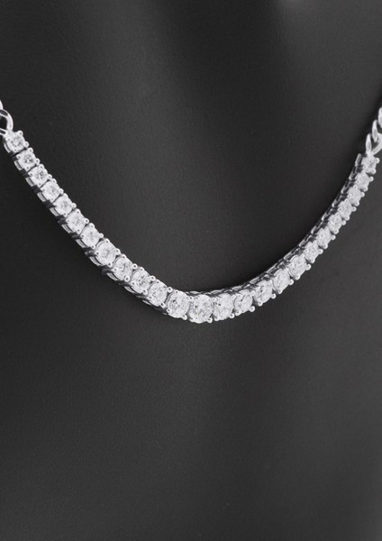 Yarım Tur Su Yolu Pırlanta Kolye - 2.03 Karat indirimleri