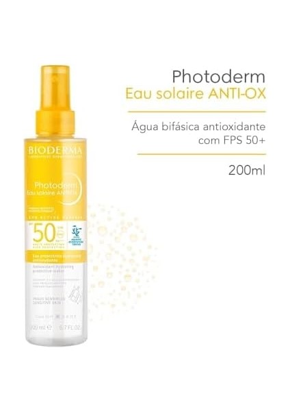 Bioderma Photoderm Antı Ox Sun Protective Water SPF50 200 ml