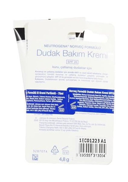 Neutrogena Parfümlü El Kremi 75 ml + Dudak Kremi