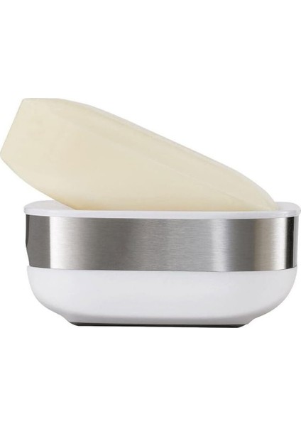 Slim Steel Sabunluk - Beyaz