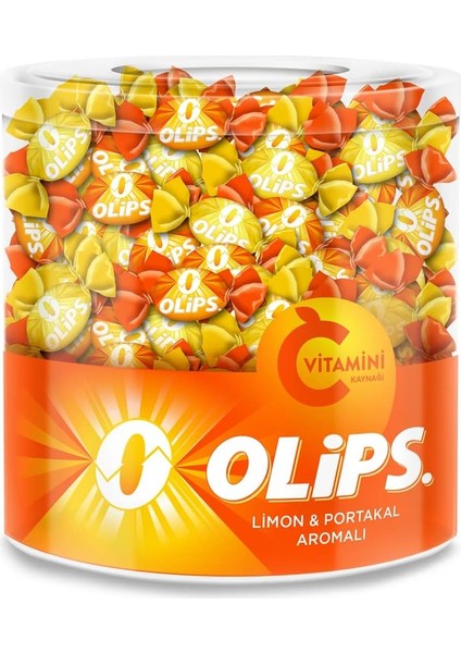 Olips Limon&portakal C Vitaminli Kavanoz Şeker 462 gr