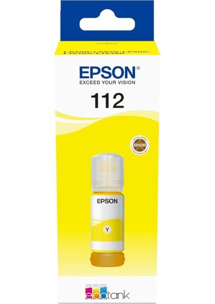 112 Ecotank Pigment Sarı Mürekkep Şişe fiyatları