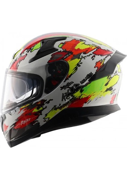 Apex Racer Full Face Kapalı Kask White fiyatları