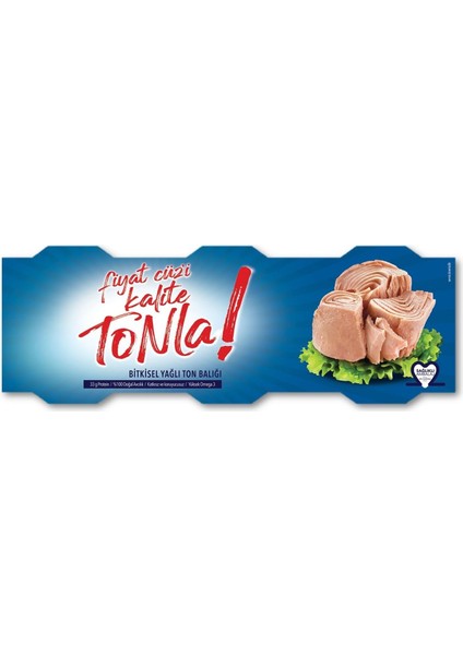 Dardanel Kalite Tonla Bitkisel Yağlı Ton Balığı 3X75 gr