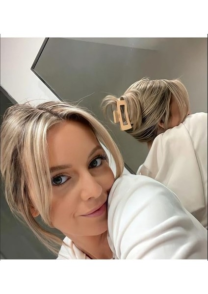 Okavango Renkli Kadın Mandal Toka 5&apos;li Set, Kadın Çocuk Mandal Toka, Lastik Toka Seti, Toka Organizer, Toka, Kız Çocuk Toka, Kadife Toka