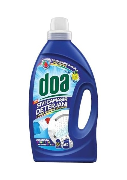 Doa Sıvı Çamaşır Deterjanı 33 Yıkama Renkliler ve Beyazlar 2145 ml