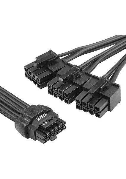 1ft Atx3.0 12VHPWR 3x 8pin Güç Kablosu, Pcı-E 5.0 12VHPWR Atx3.0 600W 16 Pin Fiş 3X8PIN (6+2) Soket Kablo, Grafik Kartı Için Gpu 12+4pin Rtx 3090TI 4070TI 4080 4090 (3 X8PIN M-007 M
