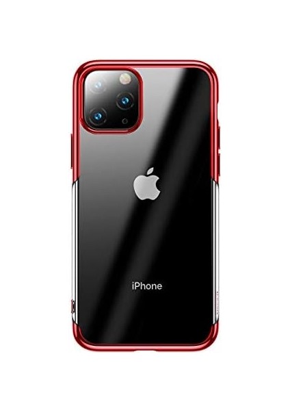 Shining, 11 Pro Max Cep Telefonu Kılıfı, Şeffaf/ Kırmızı modelleri