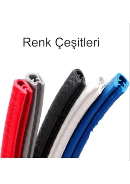 Oto Araç Kapı Koruma Fitili 5metre Parlak Siyah Renk Çarpma Çizilme Önleyici Fitil fırsatları