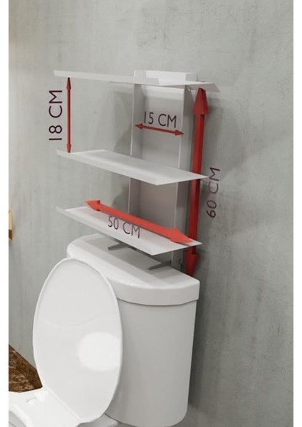 Siyah Klozet Üstü Raf, Organizer Tuvalet Kağıtlık ve Wc Tuvalet Banyo Düzenleyici MT116S fiyatları