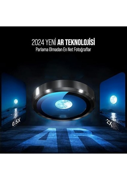 Kurulum Safir Parmak Izi Bırakmayan -Reflective Kamera Lens (Siyah, 16 Pro Max/ 16 Pro) fiyatları