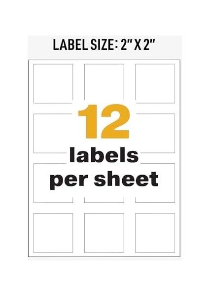 Için Ultra Zorunlu Ghs Kimyasal Etiketten /led Yazıcı, Su Geçirmez, Uv-Dayanıklı, 600 Paket 2 x 2" Beyaz modelleri