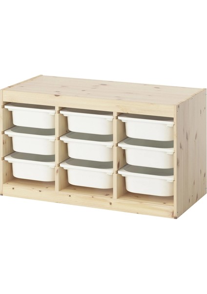 Trofast Saklama Ünitesi Çam Beyaz 93 x 44 x 52 cm