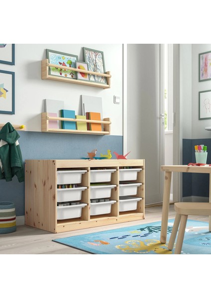 Trofast Saklama Ünitesi Çam Beyaz 93 x 44 x 52 cm modelleri