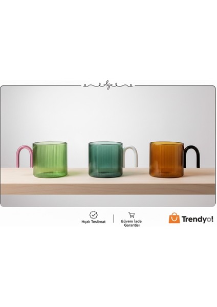 Kulplu Renkli Cam Bardak fiyatları