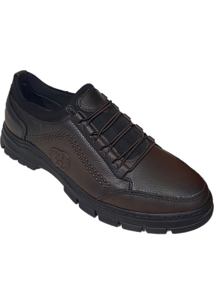 Erkek Günlük Mevsimlik Kışlık Hakiki Deri Ayakkabı Kaydırmaz Taban Ortopedik Akıllı Bağcıklı indirimleri