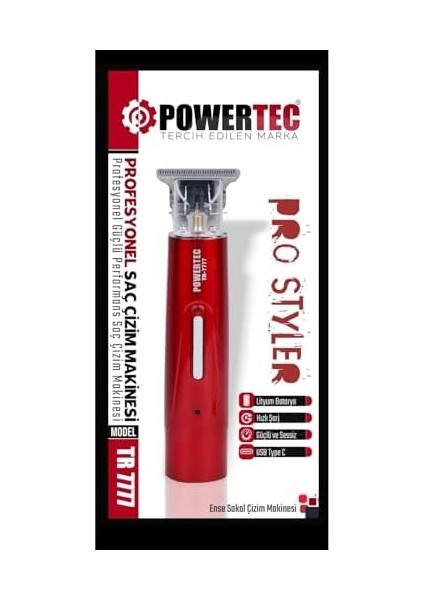 Powertec TR-7777 T Bıçak Ense Makinesi