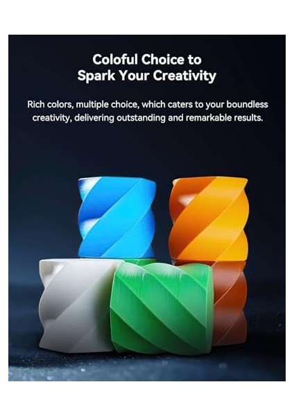 Ender Pla Filament 1,75 Mm, 3D Yazıcı Filament 300 Mm/sn&apos;ye Kadar Yüksek Hız, Geri Dönüştürülebilir Karton Makara, Çoğu Fdm 3D Yazıcıya Uygun - 1 kg (2,2 Lb) Turuncu fiyatları