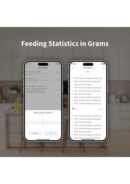 Akıllı Yem Otomatı C1, Aqara Zigbee 3.0 Hub Gerektirir, Kediler ve Köpekler Için, Programlanabilir Porsiyon Kontrolü, Google, Alexa, Siri Üzerinden Kontrol Edilebilir, Smartthings ile Çalışır modelleri