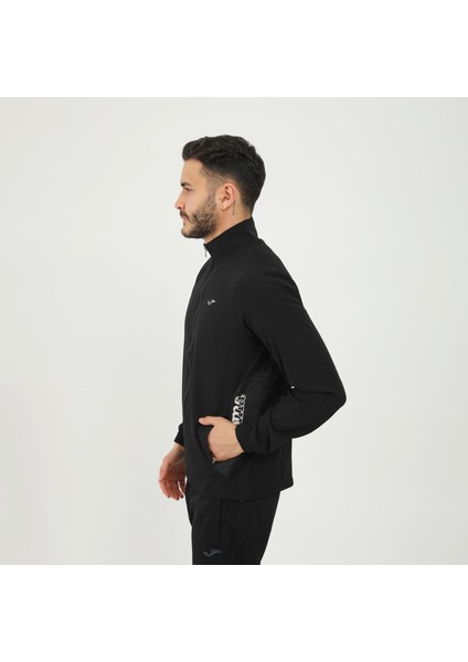 Micro Drops - Erkek Siyah Paraşüt Spor Sweatshirt - 4231313 modelleri