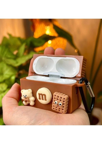 Pro - Pro2 ile Uyumlu Bisküvi Ayıcık Tasarımlı Kalın Silikon Kılıf - Brown