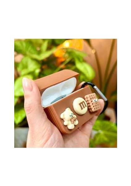 Pro - Pro2 ile Uyumlu Bisküvi Ayıcık Tasarımlı Kalın Silikon Kılıf - Brown modelleri