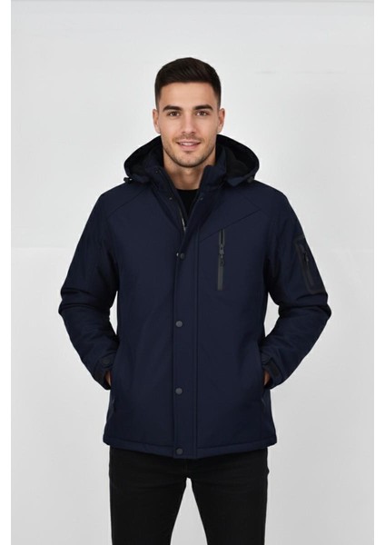 Erkek Kapüşonlu Spor Mont Regular Fit 3013 BGL-ST04908