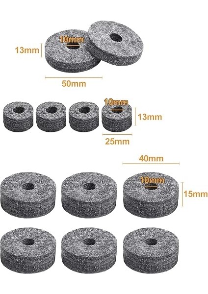 23 Adet Zil Yedek Aksesuarları Zil Standı Keçeleri ile Davul Parçaları Davul Zil Keçe Pedleri Kanat Somunları Yıkayıcılar Zil Kollu ve Davul Anahtarını Içerir fiyatları