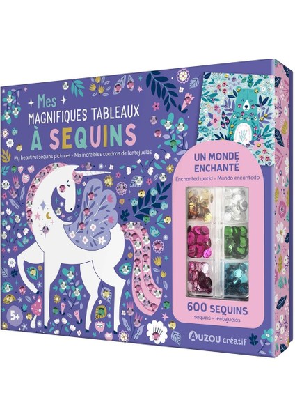 Parıltılı Sanat Seti | 600 Renkli Pul ile Işıltılı Tablolar Yap