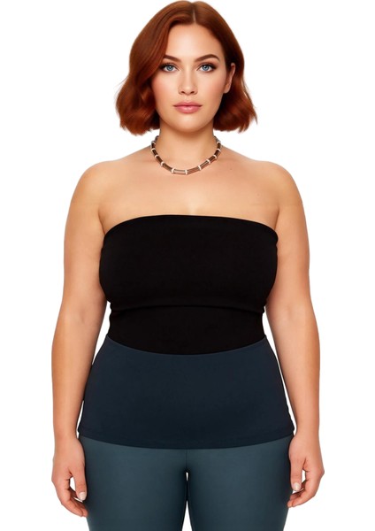 Moda Büyük Beden Kayık Yaka Örme Fit Düz Desen Casual Günlük Regular Kolsuz Bluz fiyatları