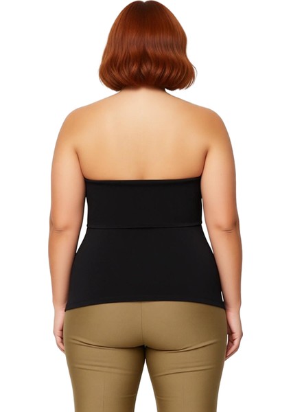 Moda Büyük Beden Kayık Yaka Örme Fit Düz Desen Casual Günlük Regular Kolsuz Bluz modelleri