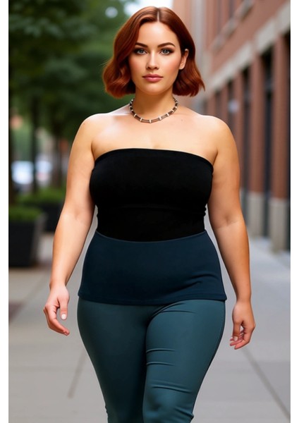 Moda Büyük Beden Kayık Yaka Örme Fit Düz Desen Casual Günlük Regular Kolsuz Bluz fırsatları