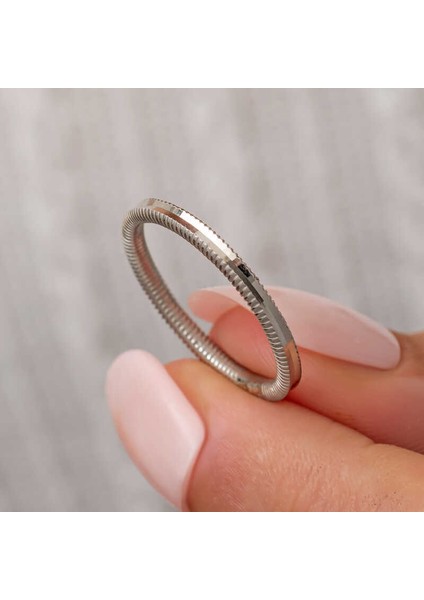 Gümüş Ajda Kadın Yüzük