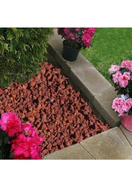 Pomza 5 Litre 5-10 mm Kırmızı Pomza Taşı Lav Taşı Volkanik Ponza