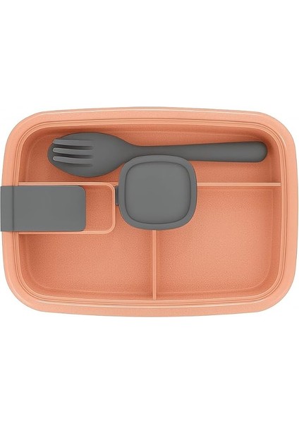 Store Vakumlu Lunchbox Yemek Kabı – Sızdırmaz, Taşınabilir ve Sağlıklı Saklama Kutusu | Çatal Kaşık Bölmeli | Gıda Dostu (Yavruağzı)