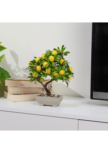 Dekor Yapay Limon Ağacı - Sarı - 24X18 cm fiyatları