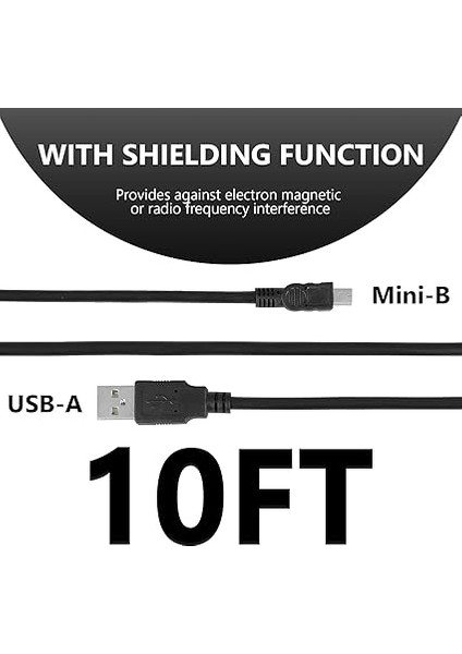 Yaratıcılar Için Mikro Usb'den Usb'ye Mikrofon Kablosu 10 Ft / 300 Cm,quadcast Samson Meteor ile Uyumlu, Audio-Technica AT2005USB, Fıfıne K690, K678 Dengeli Mikrofon Kablosu (Siyah) fiyatları