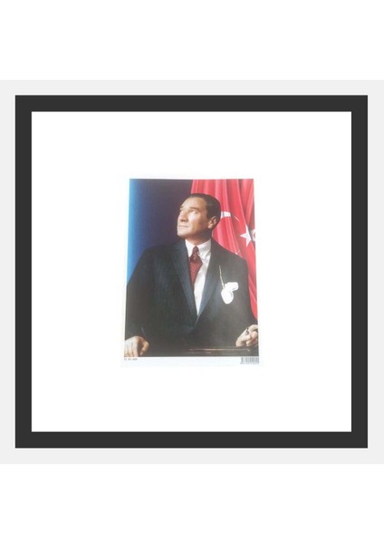 10 Adet Mustafa Kemal Atatürk Sticker A5 Küçük Etiket (Ebat: 20,6 cm x 14,5 Cm)
