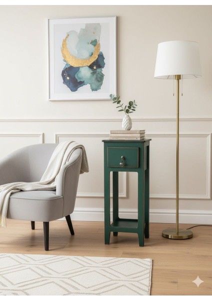 Eskitme Detaylı Mini Komodin